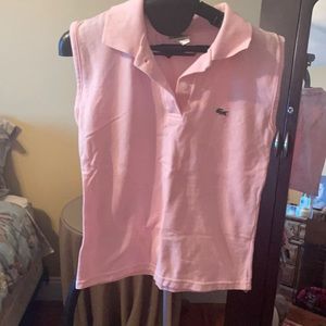 Lacoste polo without sleeves
